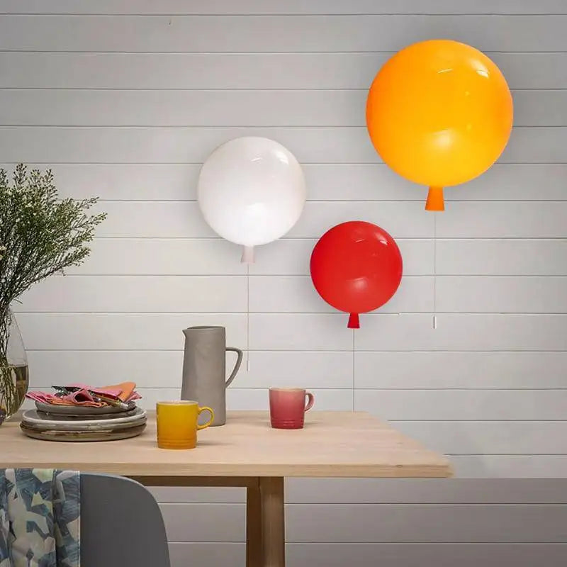 Afralia™ Colorful Balloon LED Wall Lamps with Memory Function