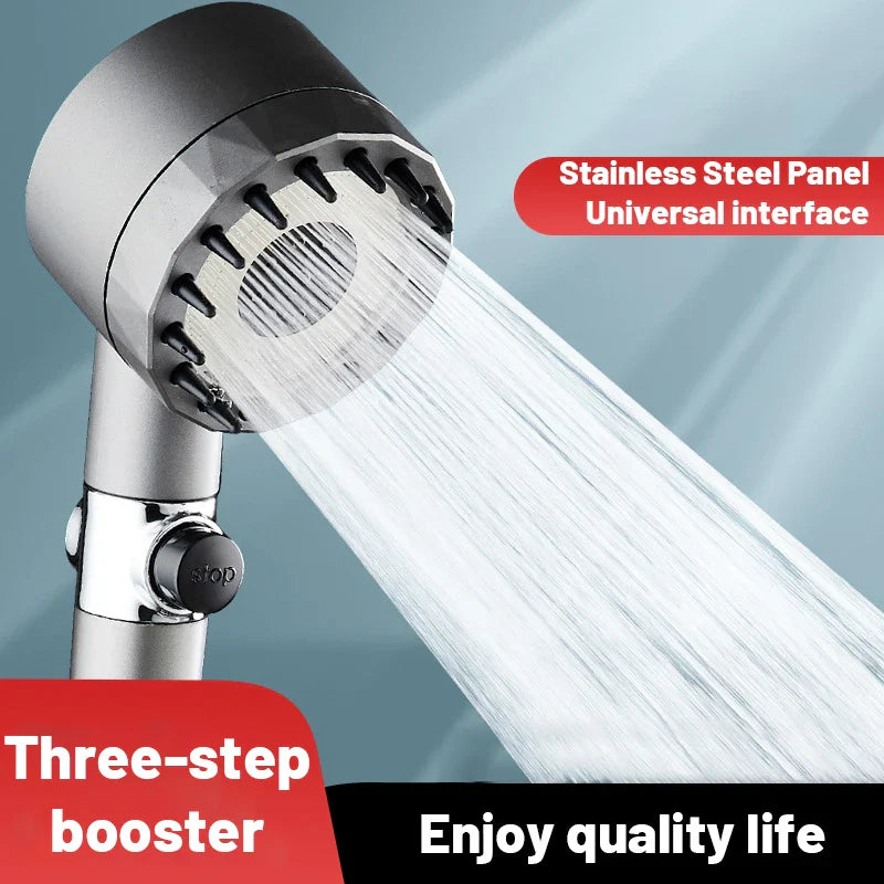 Afralia™ High Pressure Shower Head Set with 3 Modes and Hose Holder for Bathroom