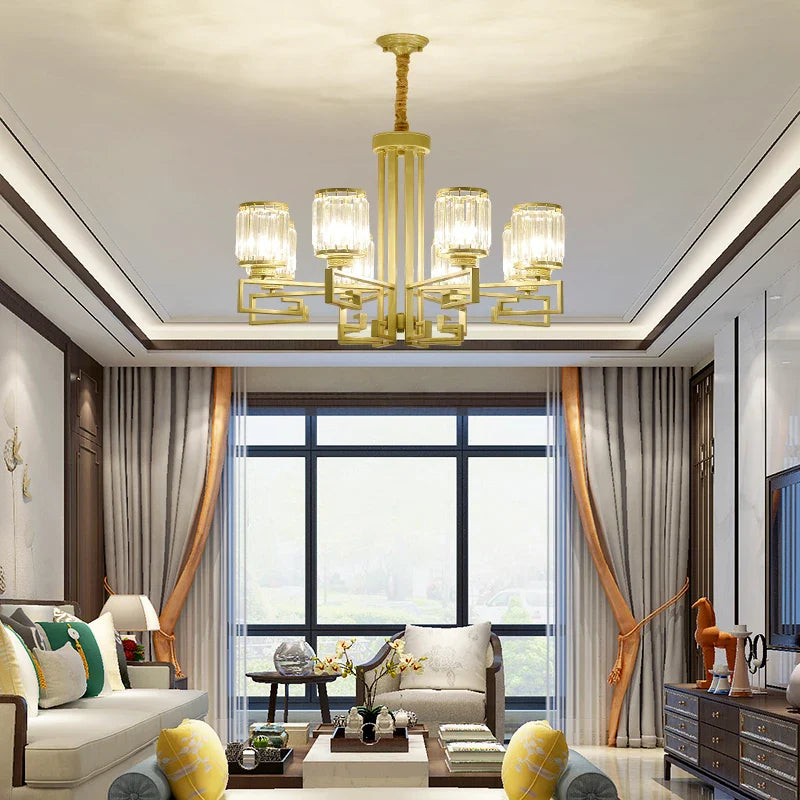 Afralia™ Crystal Chandelier: Modern Luxury Main Light for Livingroom, Hall, and Restaurant