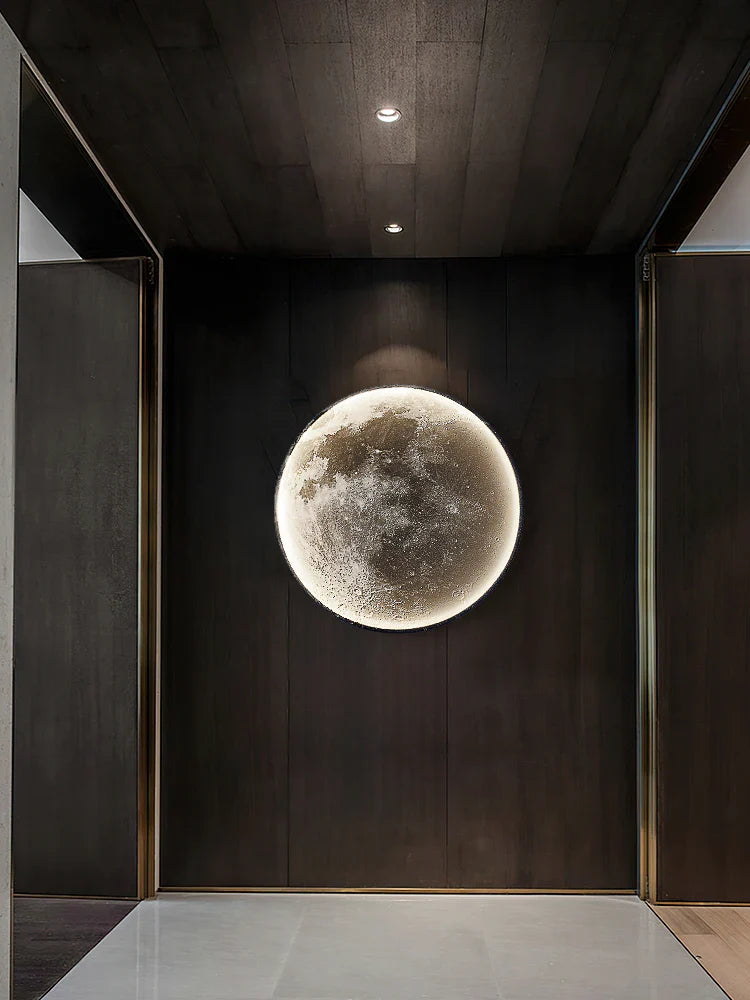 Afralia™ Moon Wall Lamp: Modern Simple Art Decoration for Living Room, Bedroom & Aisle