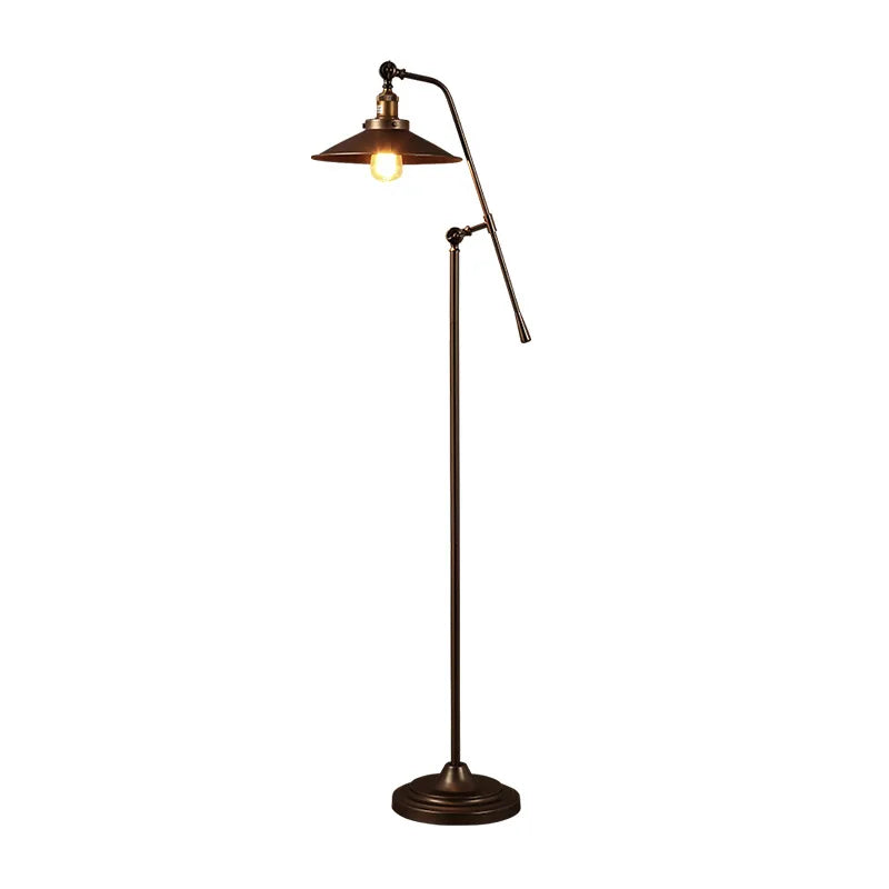 Afralia™ Modern Retro Metal LED Floor Lamp for Living Room Bedroom Decor