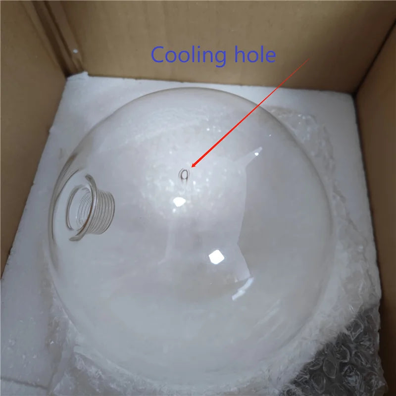 Afralia™ Glass Globe Chrome Pendant Light - Nordic Style Hanging Lamp