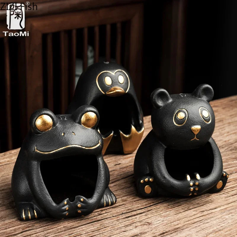 Afralia™ Cute Cartoon Animal Ashtray for Home Decor & Car, Gift for Boyfriend
