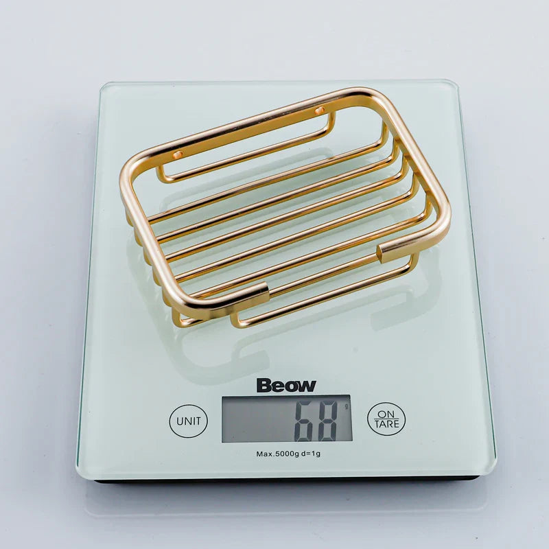 Afralia™ Glass Soap Dish Wall Mounted Soap Basket for Bathroom Toilet Balcony