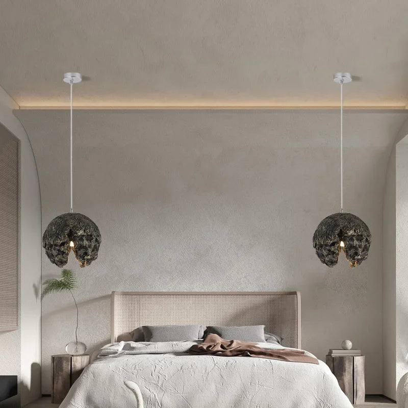 Afralia™ Minimalist Resin Pendant Light - Modern Nordic Design Chandelier for Restaurants and Bars