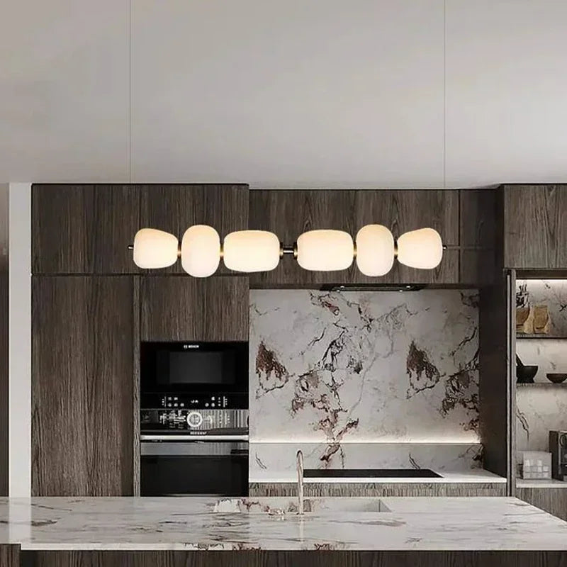 Nordic LED Glass Ball Pendant Light for Dining Table, Living Room, Kitchen by Afralia™