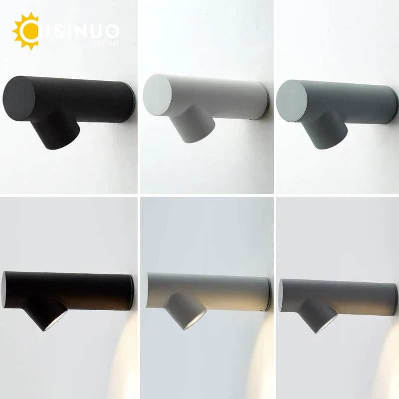 Afralia™ LED Wall Sconce: Aluminum Creative Indoor Outdoor Lamp for Living Room Bathroom