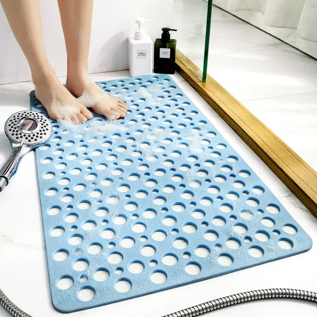 Afralia™ Soft TPE Bath Mat Large Hydrophobic Pad Anti-slip Non-toxic Waterproof Mats