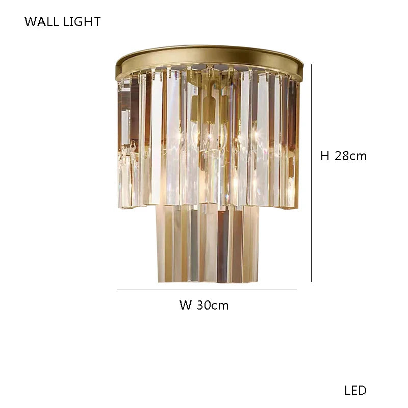Afralia™ Brown Crystal Luxury Chandelier, Vintage Designer Hanging Lamp for Living Room