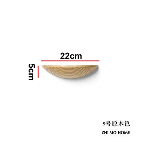 Afralia™ Modern Solid Wood Wall Shelf for Home Decoration