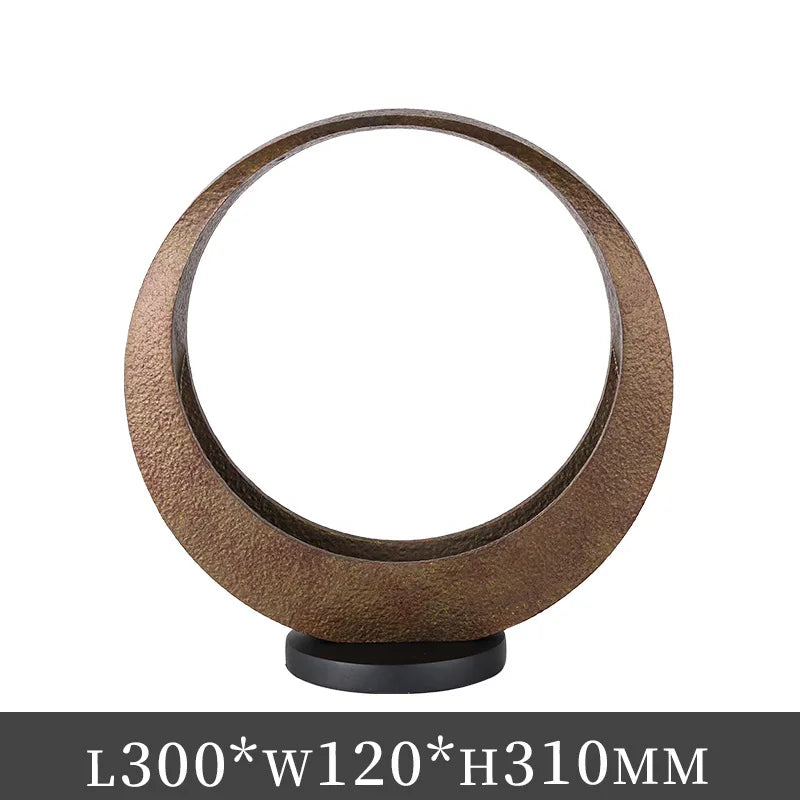 Afralia™ Metal Moon Arc Meniscus Figurine Home Decoration