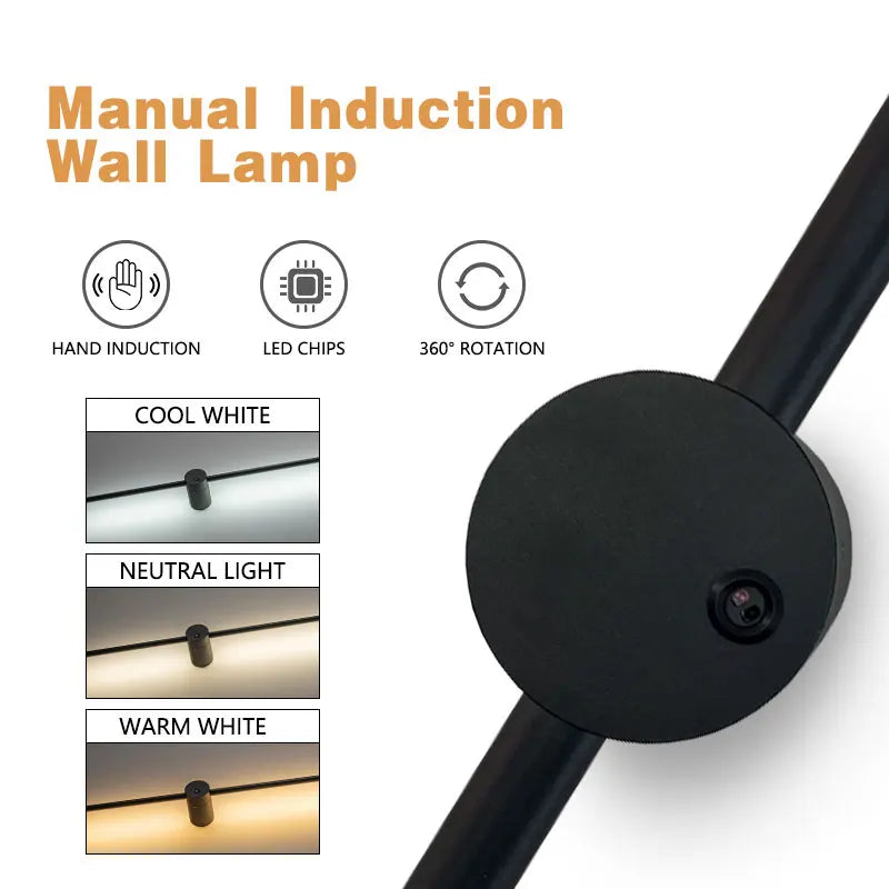 Afralia™ LED Wall Lamps: Motion Sensor Indoor Wall Lights for Bedroom Living Room