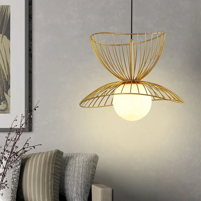 Afralia™ Nordic Iron LED Pendant Lights | Industrial Loft Art Chandeliers