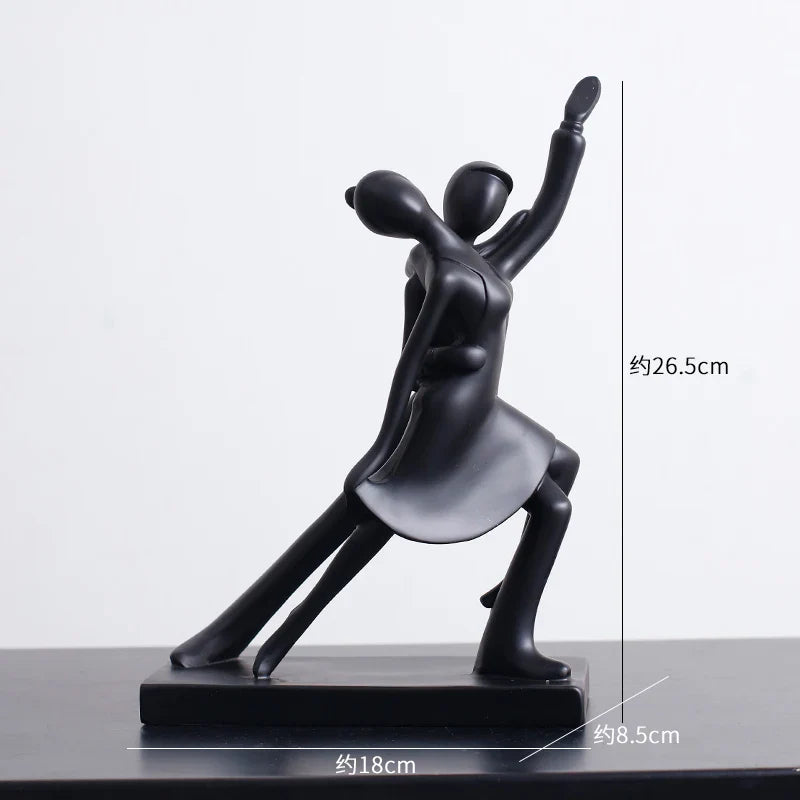 Afralia™ Abstract Resin Sculpture Modern Desk Decoration Minimalist Figures Ornaments