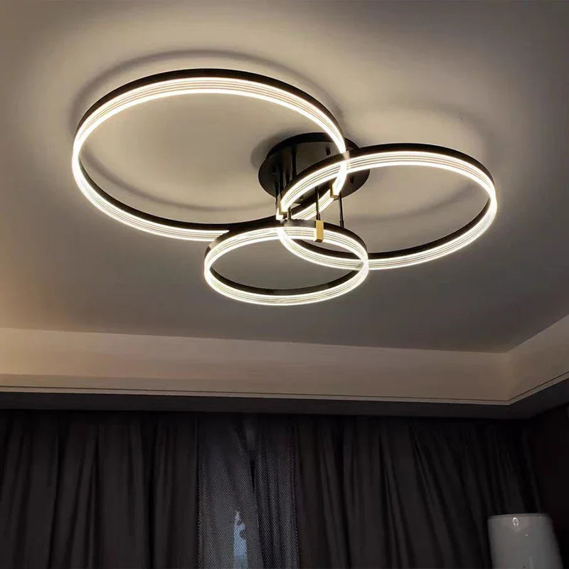 Afralia™ Modern Minimalism Led Acrylic Ceiling Lamp for Living Dining Bedroom Lighting