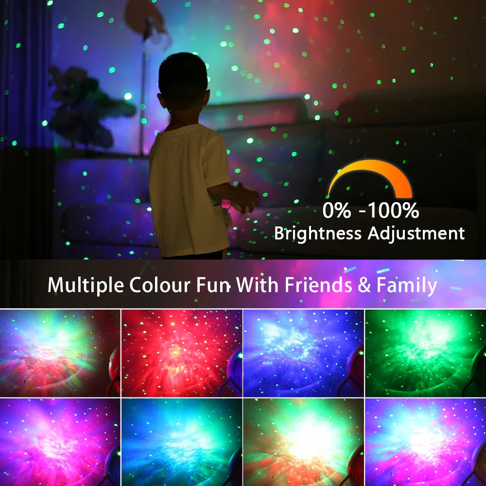 Afralia™ Galaxy Star Night Light LED Lamp Home Bedroom Children's Gift Decor