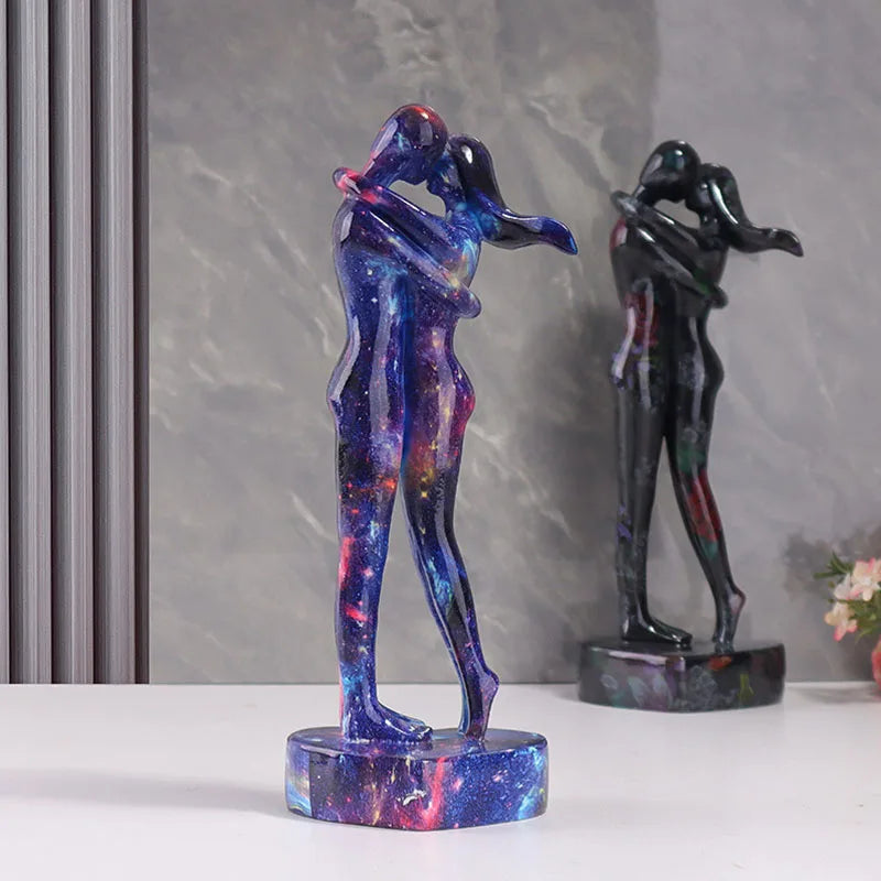 Afralia™ Romantic Resin Couple Statues for Interior Decor and Gifts