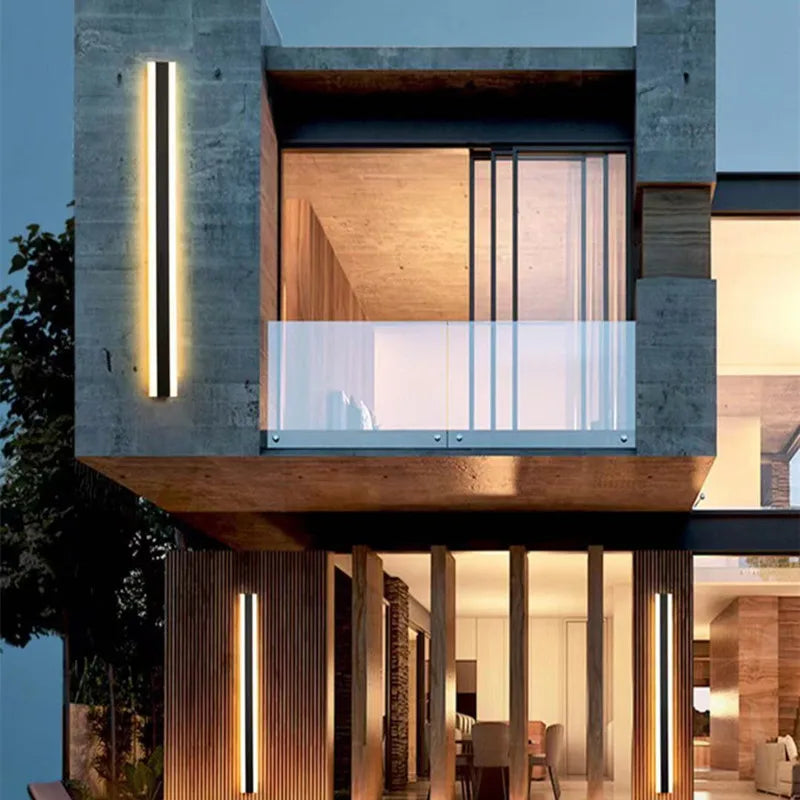 Afralia™ LED Outdoor Wall Light Waterproof Modern Garden Balcony Decoration Lighting