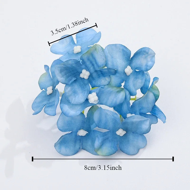 Afralia™ Hydrangea Flowers: 30Pcs 8cm Fake Flowers for Home Decor, Wedding, DIY Wreaths