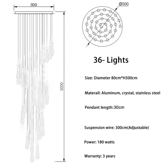 Afralia™ LED Crystal Chandelier for Home Decor & Lighting - Modern & Elegant Ceiling Light