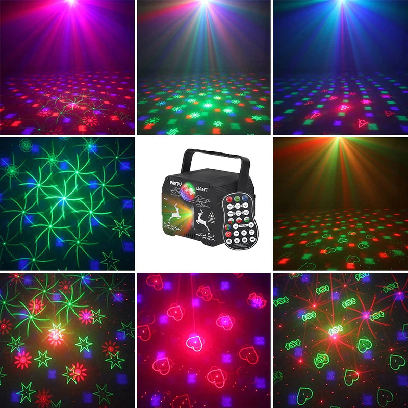 Afralia™ RGB Mini Laser Light Projector for Party, Wedding & Events