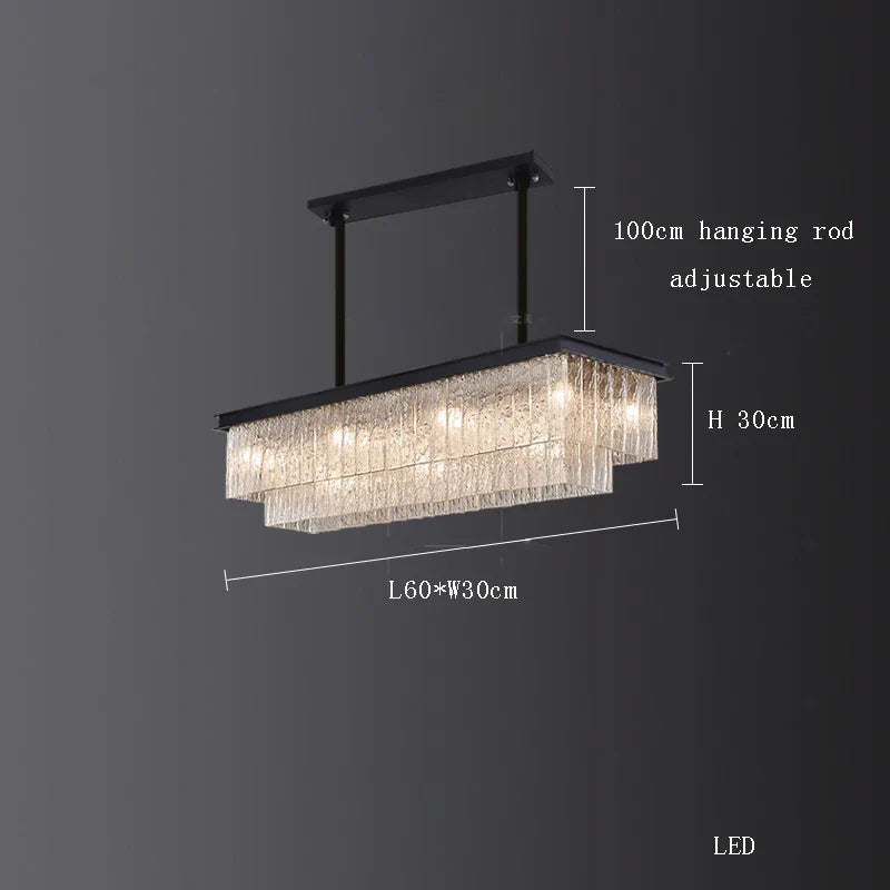 Afralia™ Modern Crystal Chandelier Pendant Light for Dining & Living Room Decor