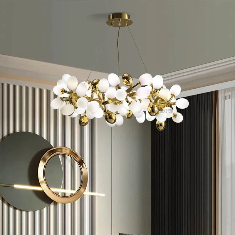 Afralia™ Modern Ceiling Chandelier: Stylish Hanging Light Fixture for Dining & Living Room Lighting