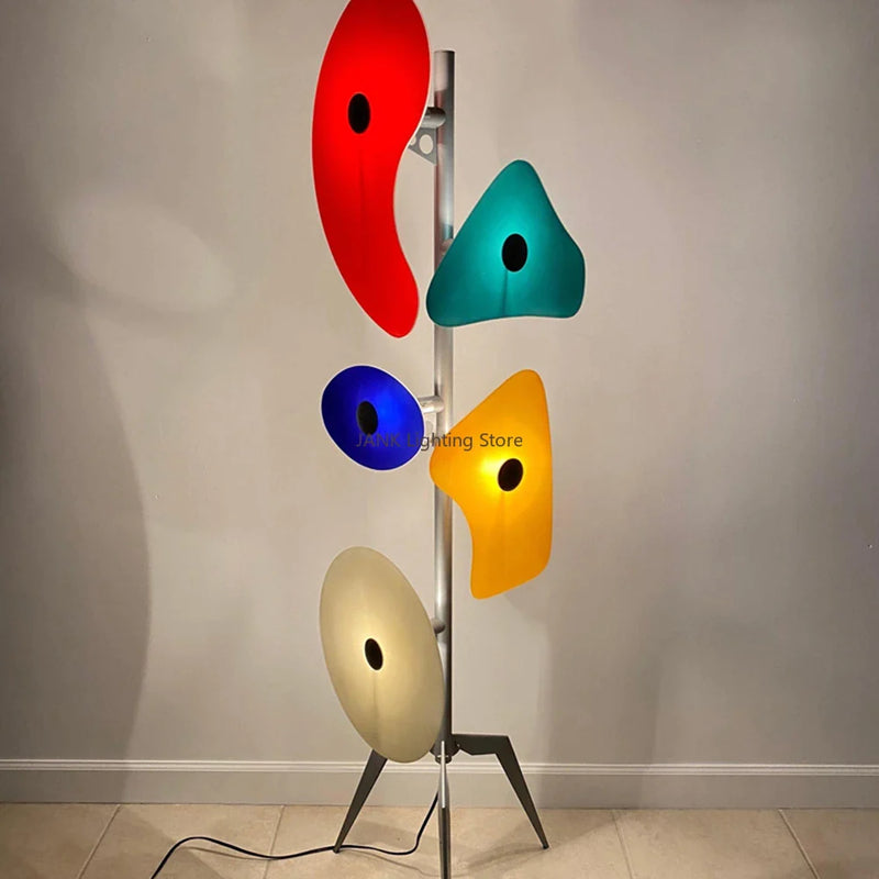 Afralia™ Orbital Floor Lamp: Acrylic Shade, Artistic Design, Living Room, Bedroom