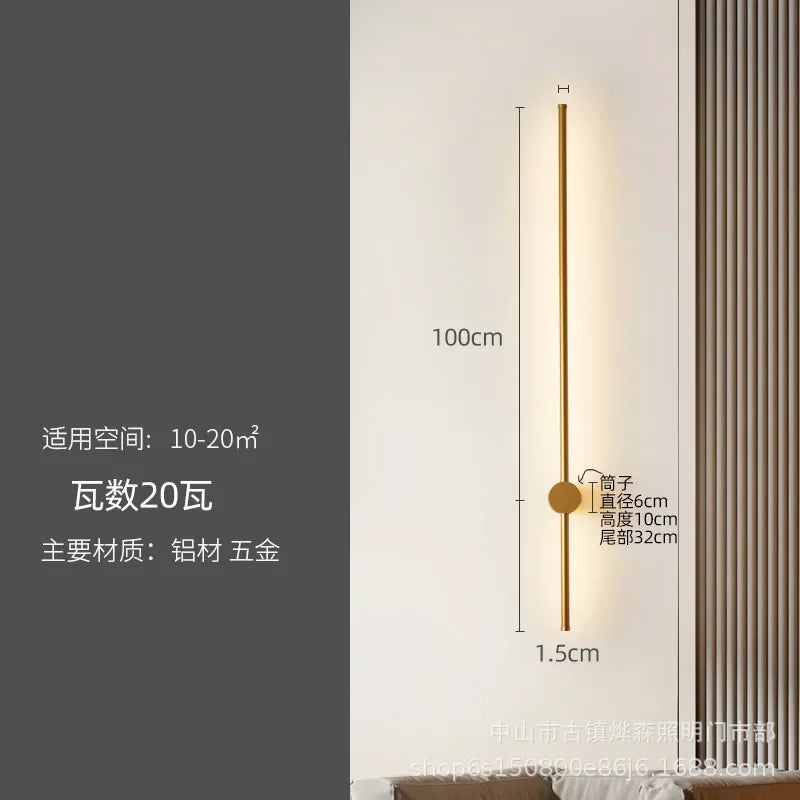 Afralia™ LED Strip Wall Lamp for Creative Staircase Aisle Background Wall Lighting