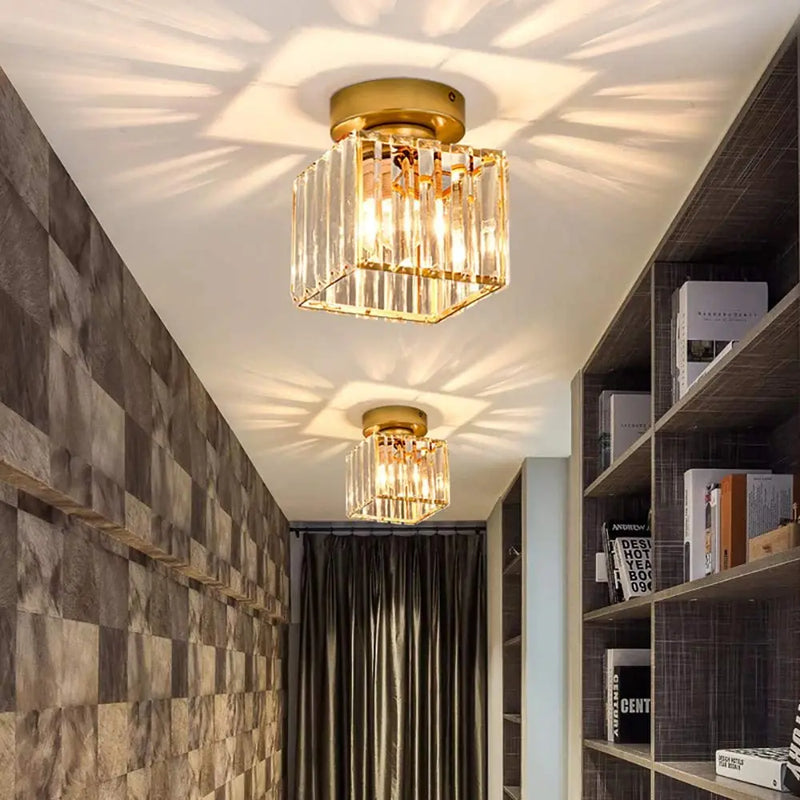 Afralia™ Crystal Mini Ceiling Lights for Elegant Living Spaces