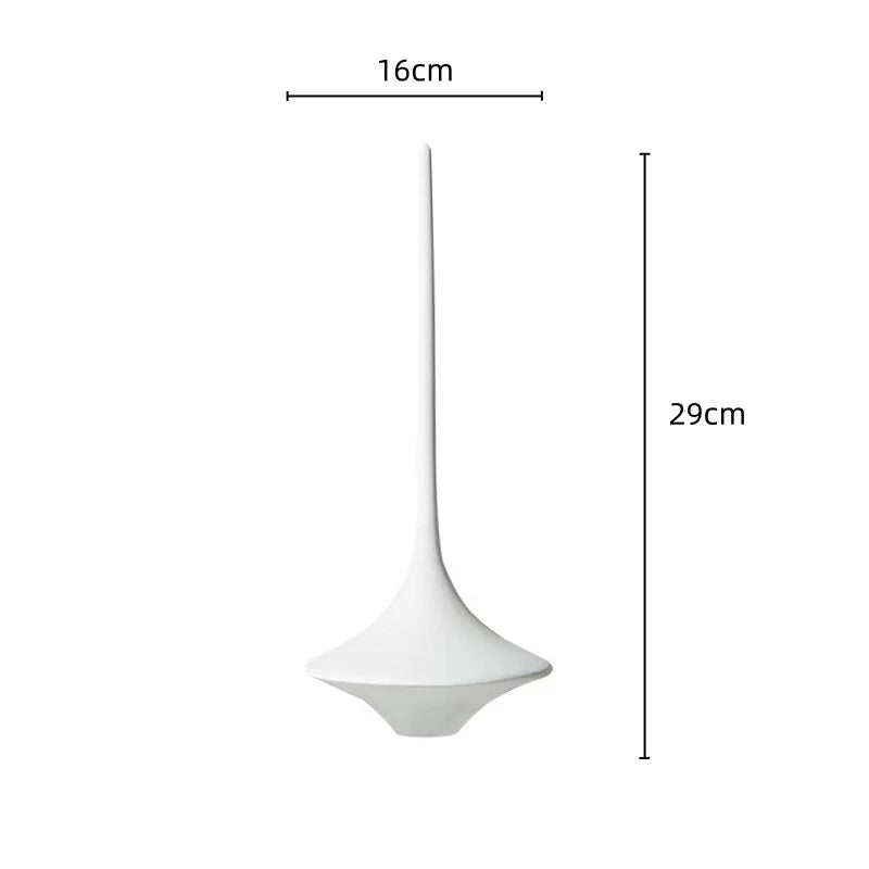 Afralia™ Metal Geometric Spinning Top Decor | Home Decoration Crafts