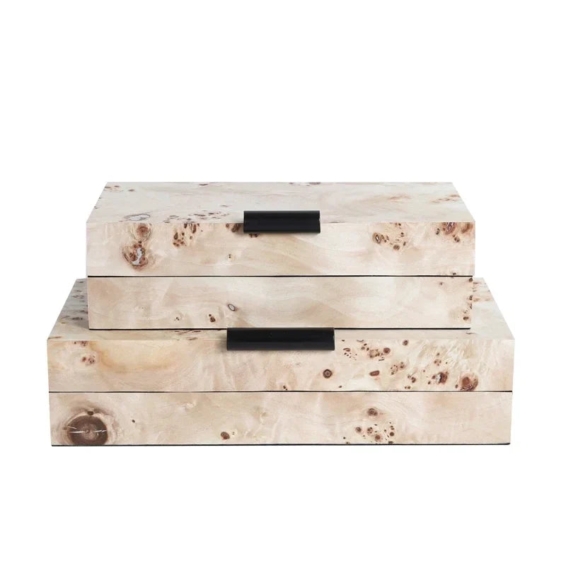 Afralia™ Minimalist Wood Jewelry Box & Cosmetic Jar for Elegant Jewelry Storage