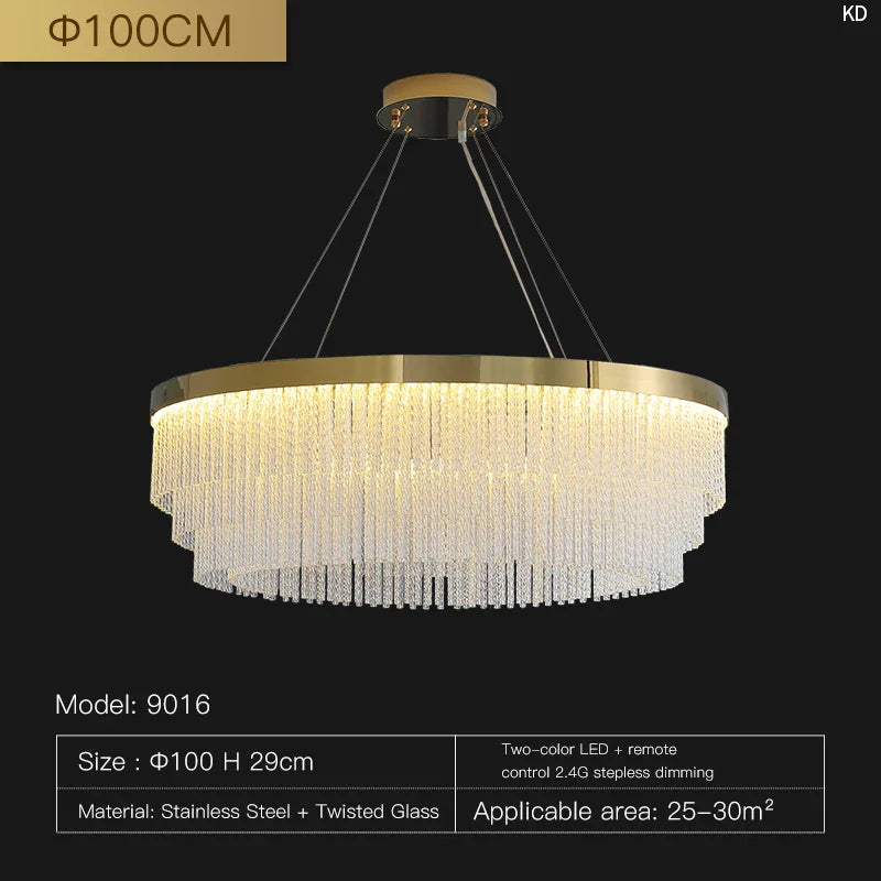 Afralia™ Crystal Pendant Light - Luxury Nordic Lamp for Home and Restaurant