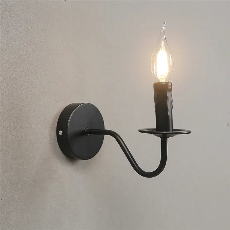 Afralia™ Nordic Vintage Loft Sconce Wall Lights for Bedside Bedroom Reading