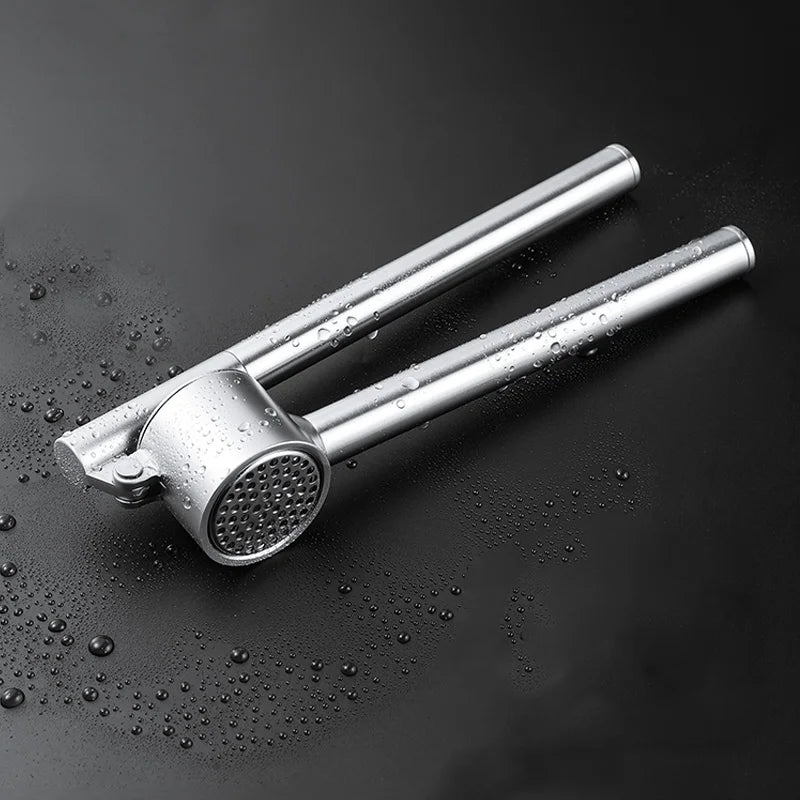 Afralia™ Stainless Steel Garlic Press Spoon Vegetables Chopper & Crusher