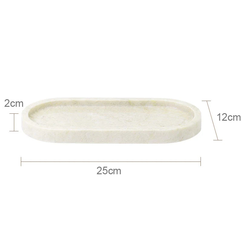Afralia™ Marble Bathroom Set: Soap Dish, Holder, Vanity Tray - Elegant Bathroom Accessories