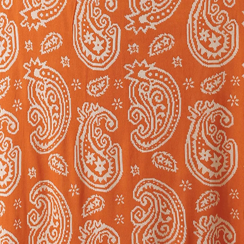 Afralia™ Cashew Pattern Two-Color Blanket for Living Room, Bedroom, or Balcony