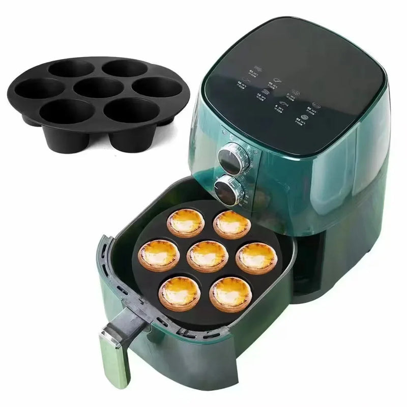 Afralia™ Silicone Muffin Cup Baking Pan for Air Fryer & Oven - Kitchen Accessorie