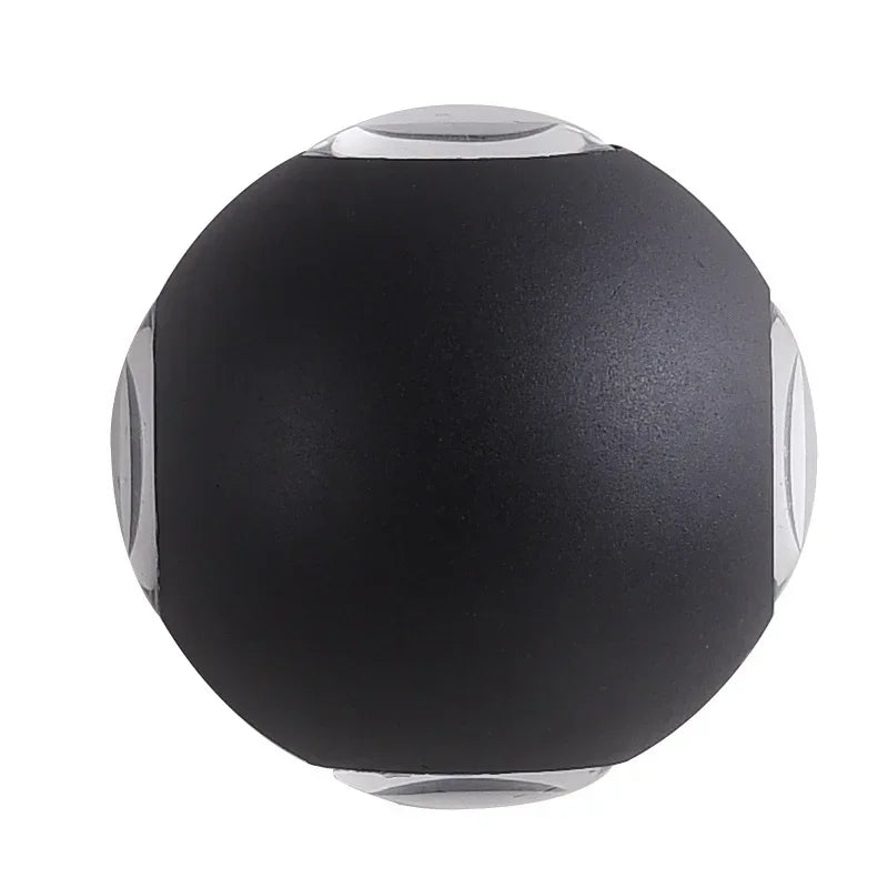 Afralia™ Round LED Outdoor Wall Lamp for Porch and Walkway