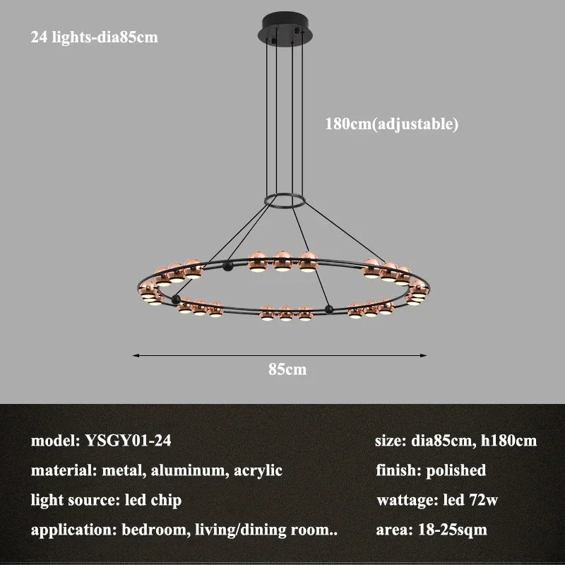 Afralia™ Stainless Steel Pendant Lamp: Modern Luxury Chandelier for Living Room, Bedroom, and Restaurant