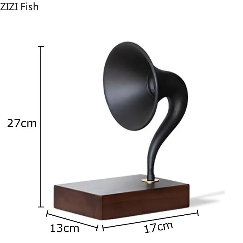 Afralia™ Phonograph Horn Model Desk Ornament - Modern Music Equipment Crafted for Aesthetics