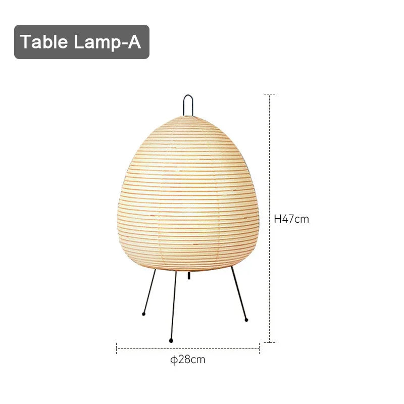 Afralia™ Noguchi LED Rice Table Lamp for Modern Minimalist Indoor Home Decor