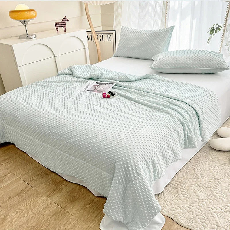 Afralia™ Cooling Massage Blanket for Home Double Single Bed Comforter