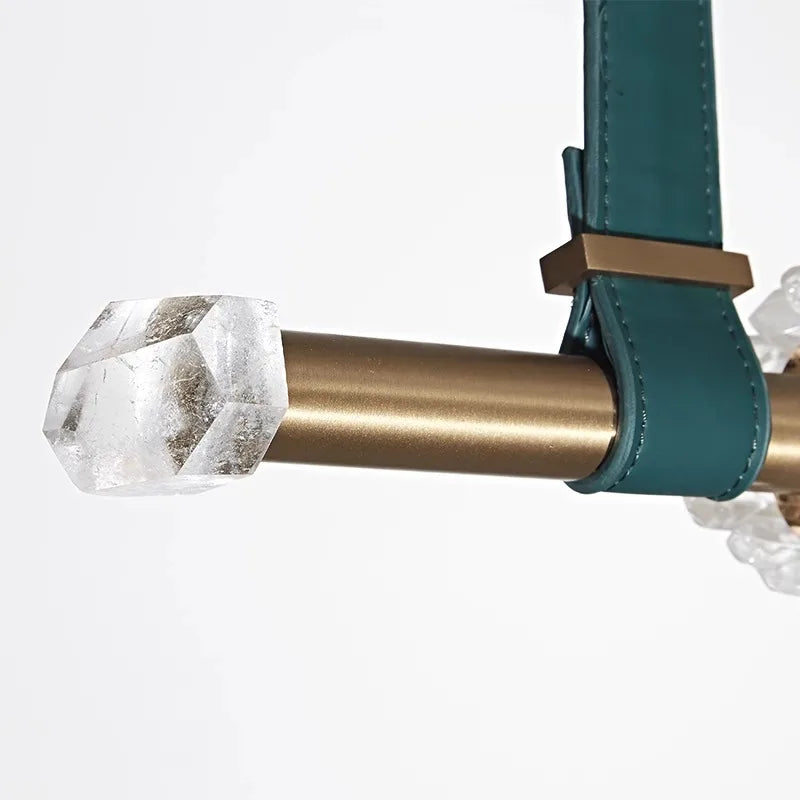 Afralia™ Luxury Crystal Chandelier Pendant Lamp for Dining Table Home Decor