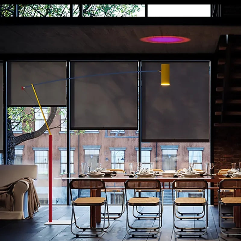 Afralia™ Colorful Metal LED Floor Lamp Adjustable Standing Light for Living Room Kids Room