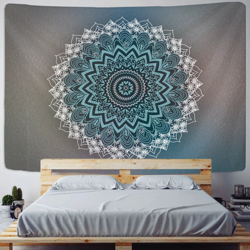 Afralia™ Mandala Psychedelic Tapestry: Boho Yoga Mat & Room Wall Decor