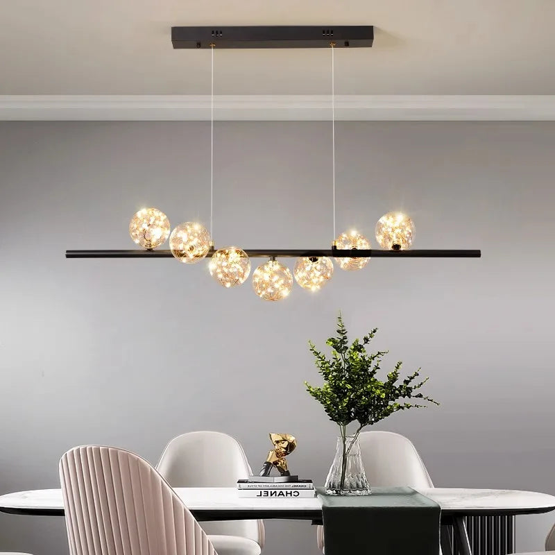 Afralia™ Modern LED Pendant Chandeliers for Living Room Dining Room Indoor Lighting