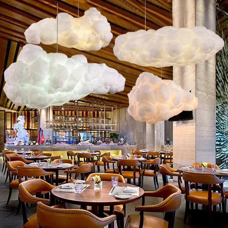 Afralia™ Cloud Chandelier Pendant Light for Dining Room & Kitchen Island