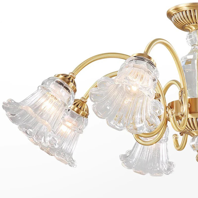 Afralia™ Luxury Crystal Chandelier Pendant Light for Living and Dining Room