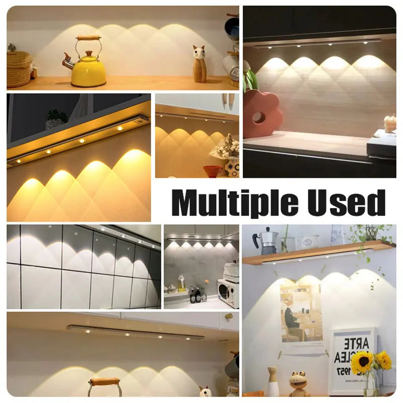 Afralia™ Motion Sensor LED Night Light USB Cabinet Bar Room Decoration Lamp